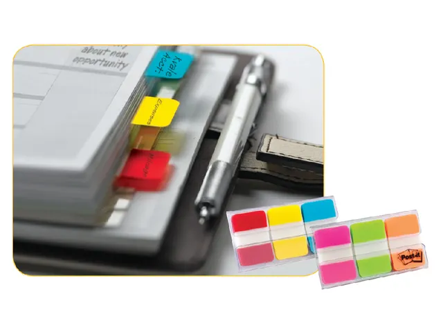 Indextabs Post-it 686GOT 25.4x38mm strong roze en groen 36 tabs