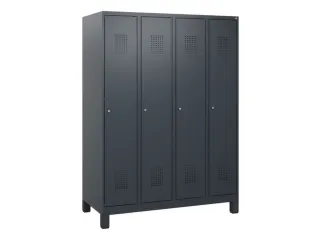 schoollocker,HxBxD 1630x1200x500mm,4vak,vak B 300mm,cil.-slot,voeten - 2