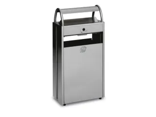 Combi-Asbak 8/60 liter Zilver 960x480x250 Overkapping Verzinkt Zilver - 1