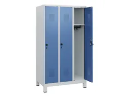 schoollocker,HxBxD 1630x900x500mm,3vak,vak B 300mm,draaigrendel,voeten