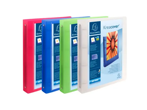 Exacompta Personaliseerbare Ringmap Kreacover A4+ Pp 4r Assorti