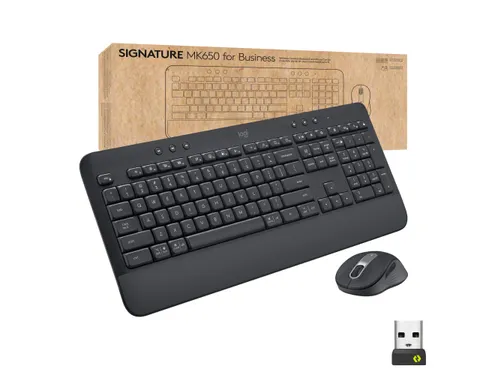 Logitech Signature MK650 Combo Toetsenbord QWERTZ Zwitsers + muis