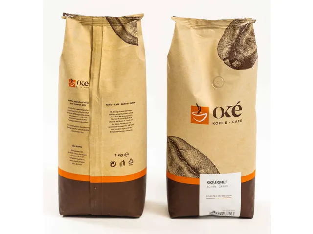 OKE Koffie Koffiebonen Gourmet zak van 1 kg