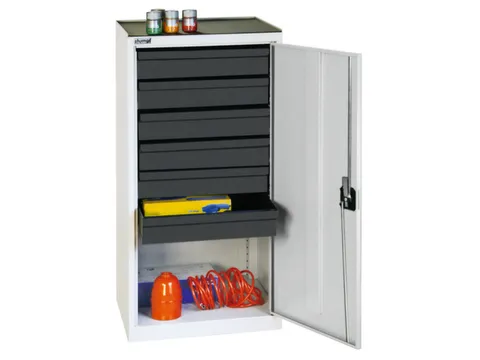 Materiaalkast Hxbxd 1000X500X500Mm 6Laden Ral7035