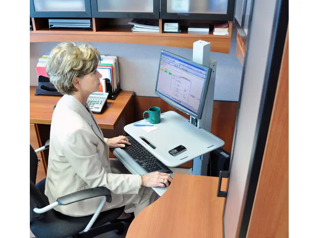 Werkstation 27 Inch Verrijdbaar Workfit-c Sit-stand Lcd Zwart