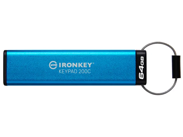 IronKey Keypad 200C USB-C de 64 Go, FIPS 140-3 niveau 3 AES-256