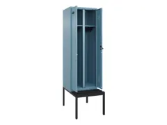 locker met bank,voor scheiding van kleding,HxBxD 2120x600x815mm,2vak