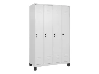 locker,HxBxD 1950x1200x500mm,4vak,vak B 300mm,draaigrendel,voeten - 1