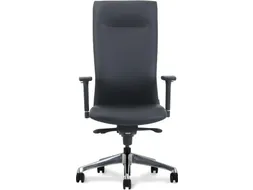 Manager Bureaustoel Luxe Vienna Coupon Leder Zwart