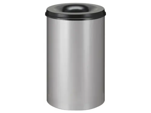 prullenmand zelfblussend 110 liter HxØ 720x470mm kop zwart aluminium