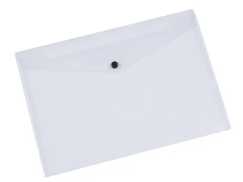 Documentenmap A4 172 Micron Drukknopsluiting Transparant