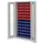 kast met sleufplaat m. bakken,HxBxD 1950x1000x410mm,72bakken PE
