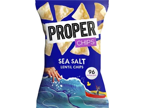 Proper Lentil Chips Sea Salt 20 Gram