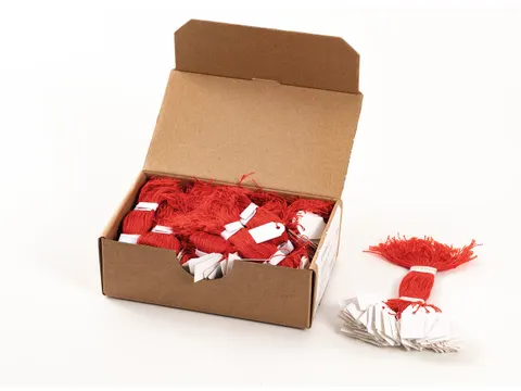 Herma 6902 Hanglabel 15x24mm Wit karton met Rood draad 1000 stuks