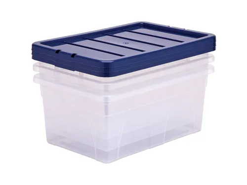 Opbergbox 38 Liter Transparant Blauw