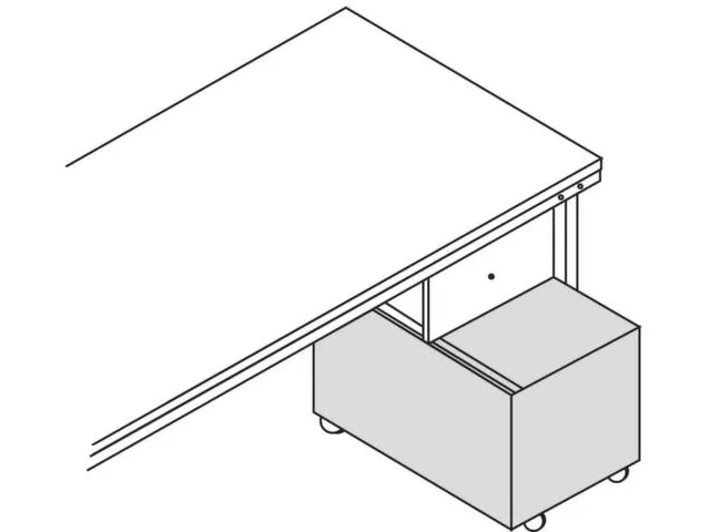 caissons mobile,HxlxP 525x500x650mm,roulettes