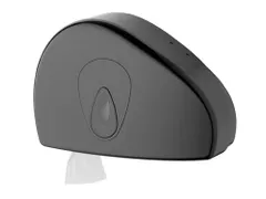 PlastiQline jumborol Toiletpapier dispenser mini+restrol Zwart