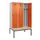 locker met bank,voor scheiding van kleding,HxBxD 2120x1200x815mm,3vak