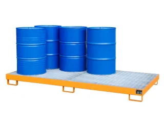 Systeem-Opvangbak 8x 200l Oranje 246l 210x 2650x 1300mm Rooster - 1