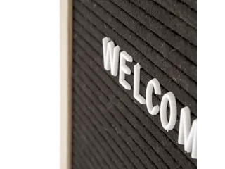Letterbord Zwart 40x60cm licht houten frame - 13