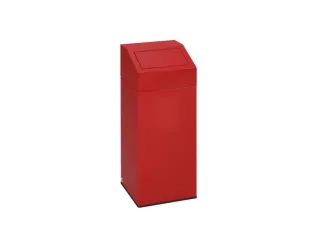 Afvalverzamelaar 76 Liter 890x380x380mm Sticker Poetsdoeken Rood - 1