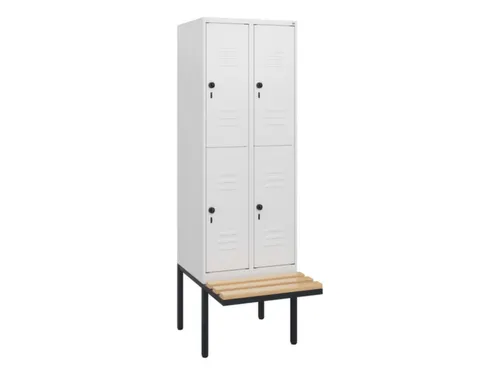 Dubbeldekse dekenkist,HxBxD 1950x600x815mm,2x2vak.,vak B 300mm