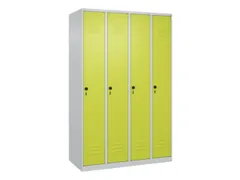 locker,HxBxD 1850x1200x500mm,4vak,vak B 300mm,draaigrendel