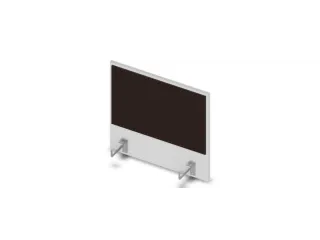 opzetpaneel v. bureau aanbouw aan de zijkant Bl-wit BN2036-bruin 600mm - 1