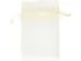 Organza zakjes Creativ Company 7x10cm 10 stuks off-white