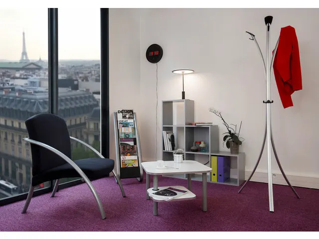 LED Horled moderne digitale zwarte wandklok 30 cm.