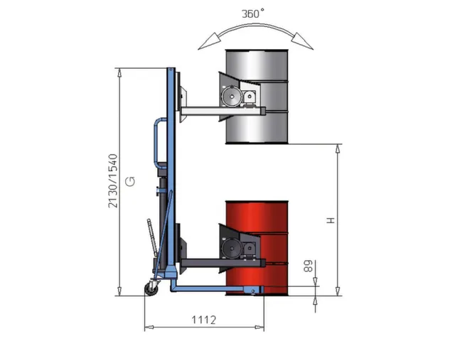 Élévateur À Fûts,Force 300Kg