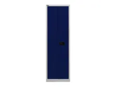 kantoorkast openslaande deuren HxBxD 1950x600x400mm Stalen Grijs Blauw