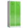Dubbeldekse garderobekast 1800x800x500mm 2x2vak 400mm RAL7035 RAL6018