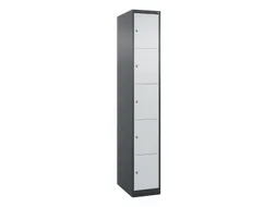 lockerkast HxBxD 1850x300x500mm 1x5vakken cil.-slot staand op vloer