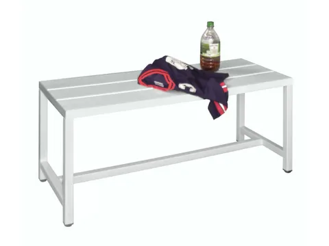 Banc Vestiaire Assise Lames En Plastique Piètement Ral6011