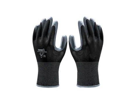 Showa 370 precisiehandschoenen, grijs/zwart, maat 7, per 120 paar