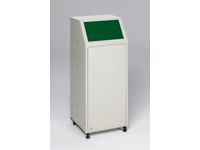 Verzamelaar 69 liter klep binnengebruik klep Groen sticker Glas wielen