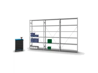 systeemstelling,grondveld,HxBxD 2500x1360x335mm,vakl. 175kg - 3
