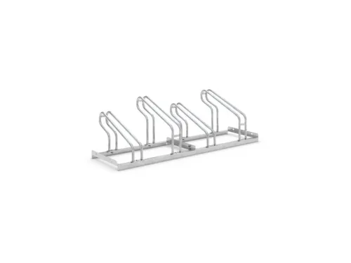 Fiets-beugelrek L 1400mm 4plaatsen Enkelzijdig Schroefbaar