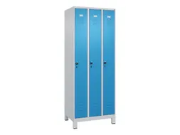 locker,HxBxD 1950x750x500mm,3vak,vak B 250mm,draaigrendel,voeten