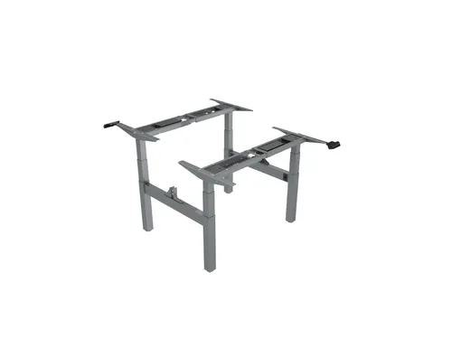 Elektrisch Verstelbaar Zit-Sta Frame Duo Bureau Grijs 180Cm