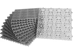 Hard Vloerrooster Pp 14x300x300mm Grijs
