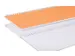Winkelboek Wire-o 135x330mm lijn 160blz 70gr spiraal oranje