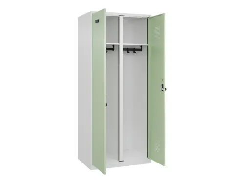 locker voor scheiding van kleding,HxBxD 1850x800x500mm,2vak
