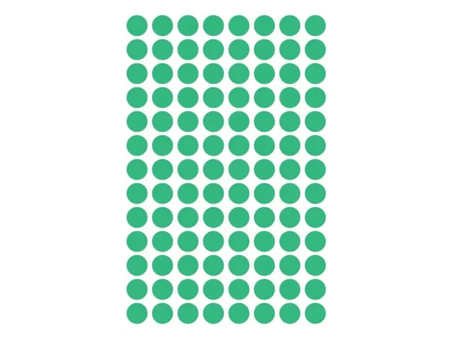Etiquette Avery Zweckform 3012 Rond 8mm Vert 416 pcs