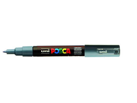 Verfstift Posca PC1MC Extra Fijne punt 0,7-1,0mm leisteengrijs