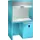 pc-kast,HxBxD 2200x1434x725mm,toetsenbordblad,romp RAL 5012