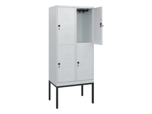 dubbeldekse locker,HxBxD 1950x800x500mm,2x2vak.,vak B 400mm