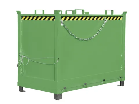 benne à fond ouvrant HxLxl 1460x1000x1800mm 2m³ Œillets de grue
