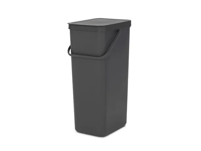 Afvalemmer Sort & Go 40 liter grijs